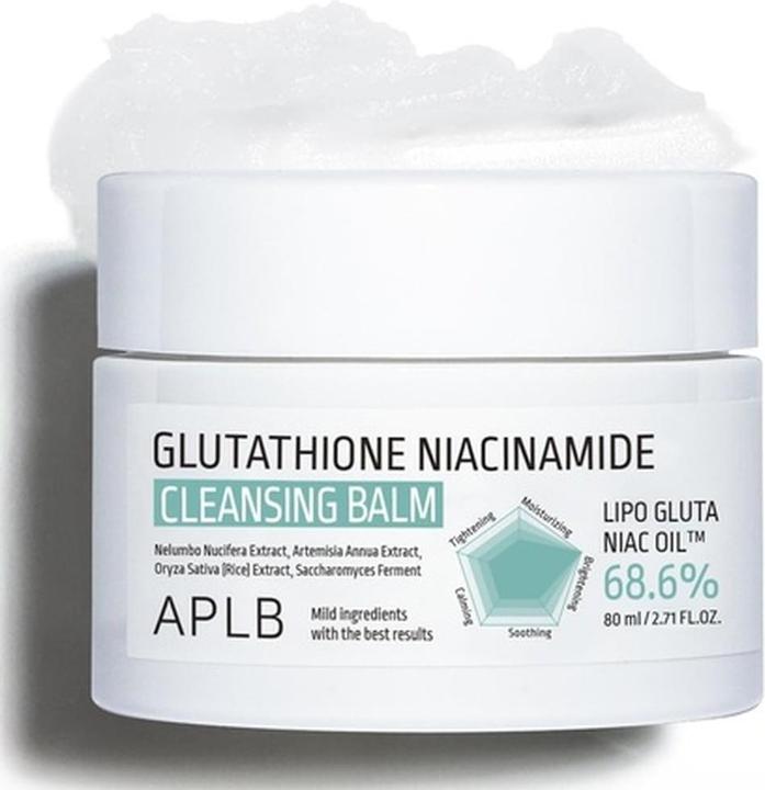 Actual product image Aplb Glutathione Niacinamide Cleansing Balm Lipo Gluta Niac Oil 68.6% 2.71 (Cleansing lotion, 80 ml)