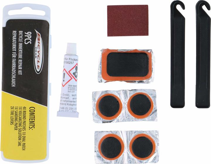 Bicycle Gear Bike inner tube patch box 9pc