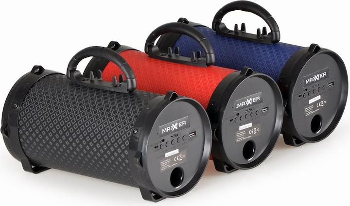 Image du produit Maxxter Haut-parleur Bluetooth /'Boom/' avec fonction d'égaliseur (6 h, Fonctionnement sur piles)