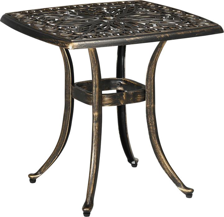 Image du produit Outsunny Table d'appoint avec trou pour parapluie