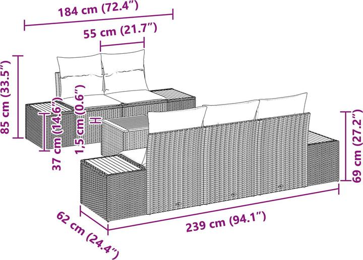 Produktbild vidaXL Chaya