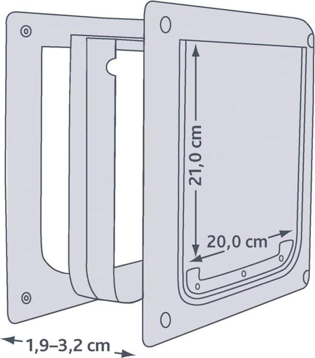 Actual product image Trixie 2-Wege Freilauftür (Manual cat flap)