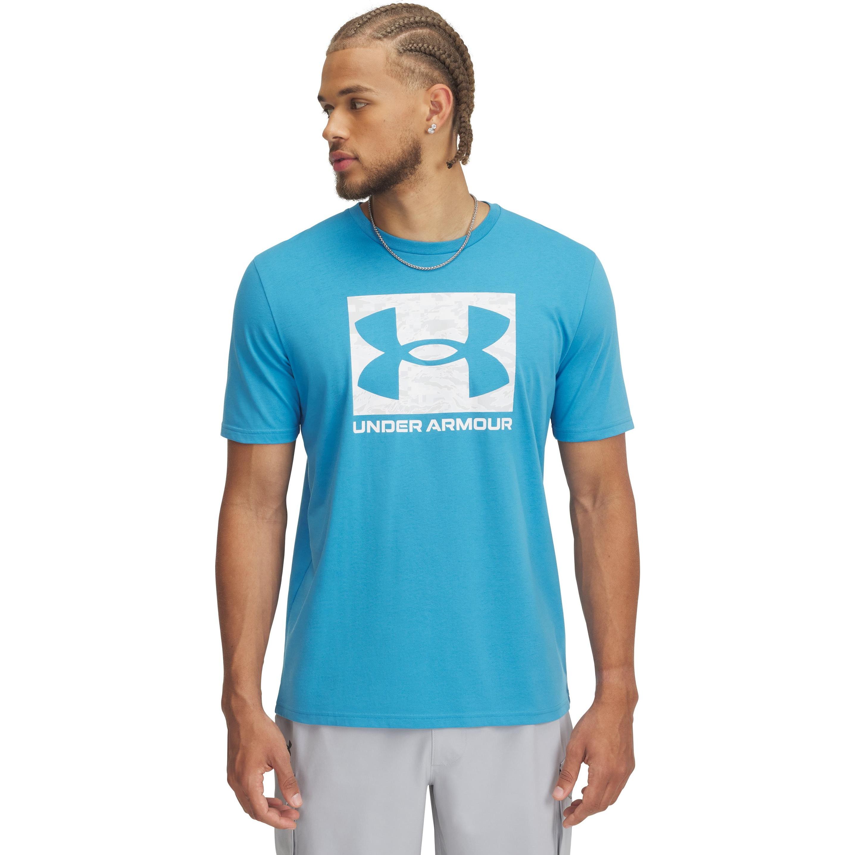 Under Armour, Herren, Sportshirt, ABC Camo Boxed Logo (M), Blau, M