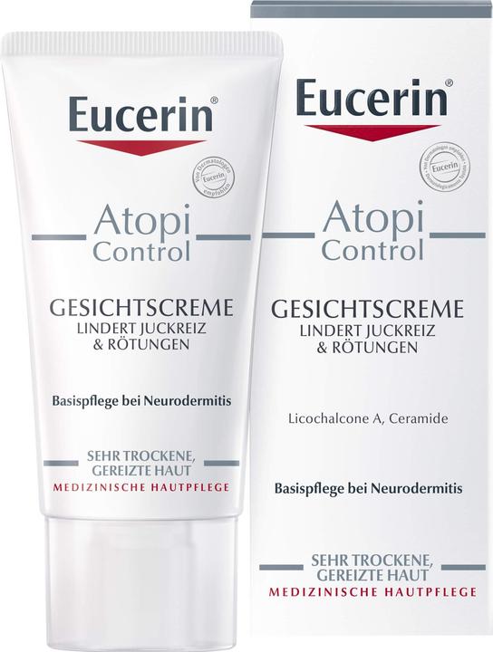 Actual product image Eucerin AtopiControl (50 ml, 24h cream, Up to SPF 10)