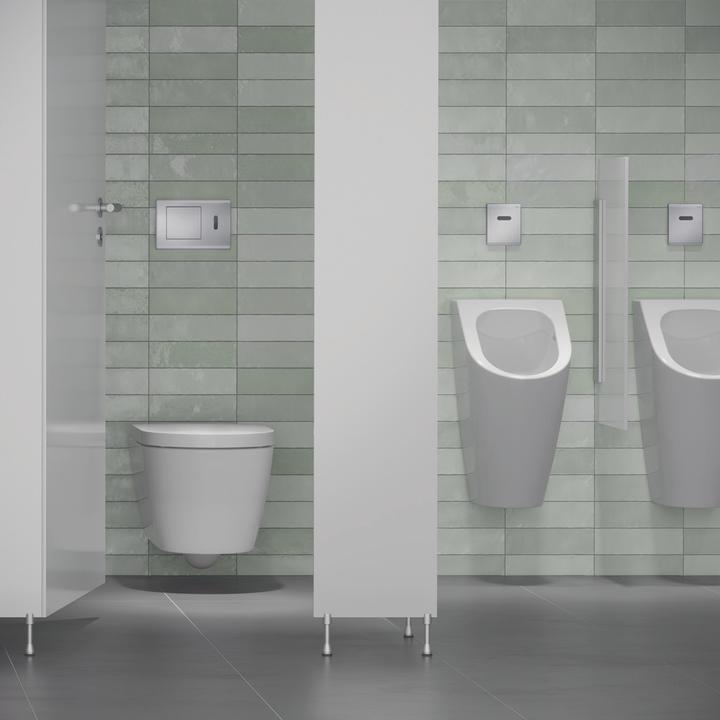 Actual product image TECE GmbH TECEplanus urinal electronics 230/12 V mains stainless steel brushed