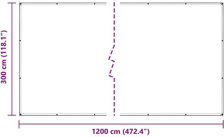 Produktbild vidaXL Transparente Plane mit Ösen 3x12 m PVC durchsichtige Plane (12 x 3 m)