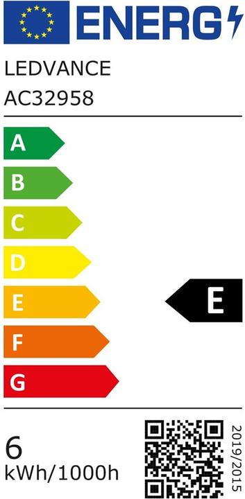 Label énergétique Ledvance Smart+ Lecture (E27, 806 lm, 4x)