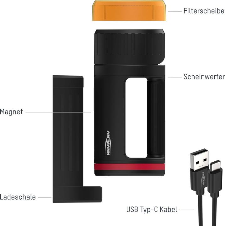 Produktbild Ansmann ProfiHandscheinwerfer HS20R Pro (21.60 cm, 1700 lm)