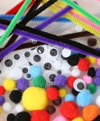 Produktbild I Am Creative Chenille, Pompon bunt