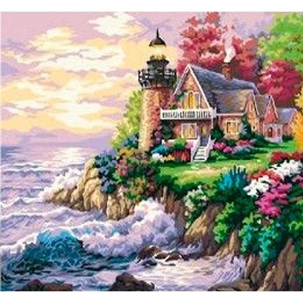 Norimpex 5D-Diamantmosaik - Leuchtturm 40x30cm