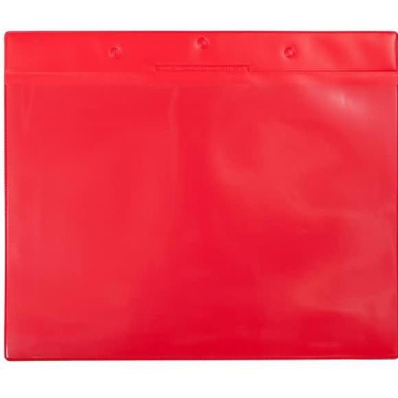 Tarifold, Informationsschild, Kennzeichnungshülle A4 quer rot magnetisch PVC VE=10 Stück