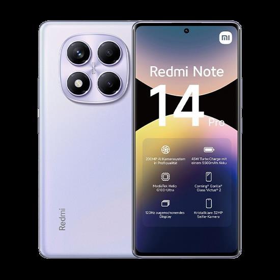 Immagine prodotto Xiaomi Redmi Note 14 Pro (512 GB, Aurora Viola, 6.67", Doppia SIM, 4G)