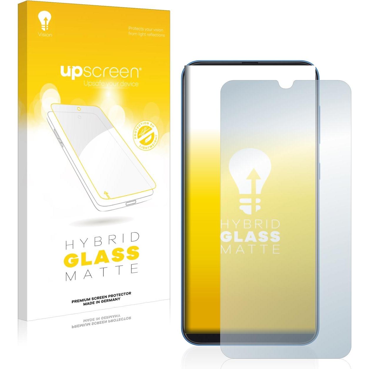 upscreen Reflection Shield Panzerglasfolie Matt (1 Stück, Samsung Galaxy A50), Smartphone Schutzfolie, Grau