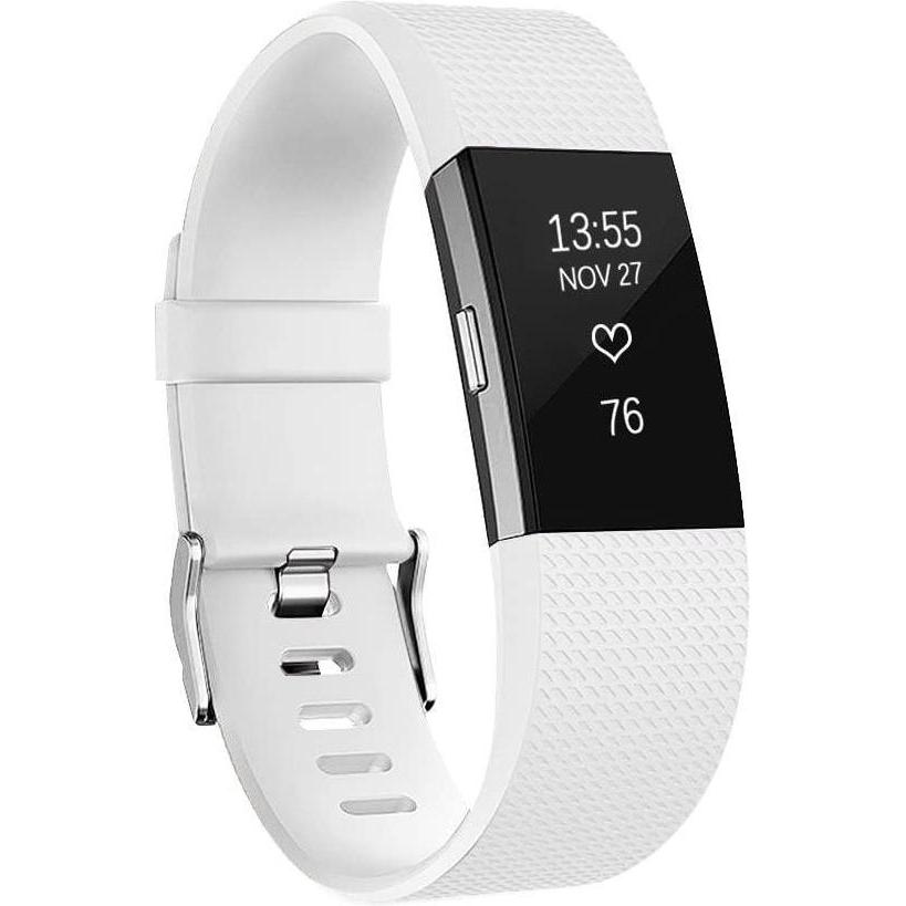 Strap-it Silikon Armband (Silikon, Charge 2), Uhrenarmband, Weiss