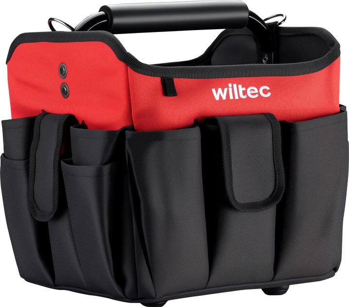 Produktbild Wiltec Werkzeugtasche 25,5x23x28cm Arbeitstasche 23 Fächer Werkzeug Tasche Gurt