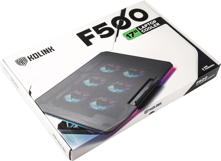 Actual product image Kolink KL-F500 17.3" ARGB Laptop/Notebook Cooler