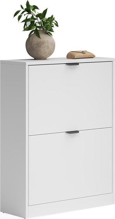 Produktbild Vicco Schuhkipper Gizmo, Weiss/Schwarz, 59 x 77.6 cm mit 2 Fächern (22 x 59 x 77.60 cm)