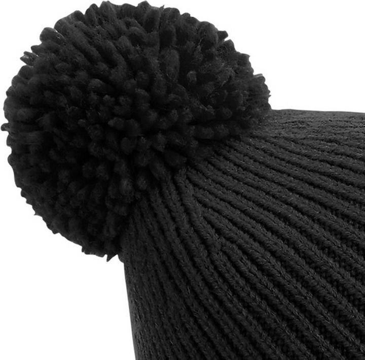 Actual product image Beechfield Engineered rib knit bobble hat (One size)