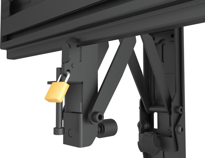 Produktbild Multibrackets Wandhalter Push in Pop out, 40"-75", schwarz (Wand, 75", 30 kg)
