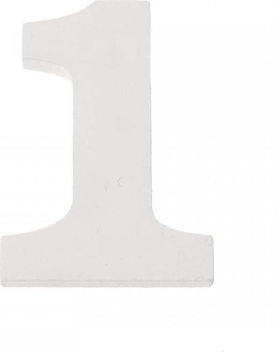 Actual product image Glorex Zahl 1 MDF 5,5x0,9cm 1St