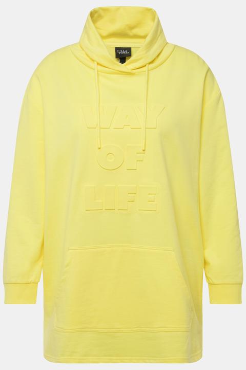 Produktbild Ulla Popken Sweatshirt, 3D-Prägung, Oversized, Stehkragen, Langarm (46, 48)