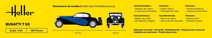 Actual product image Heller STARTER KIT Bugatti T 50