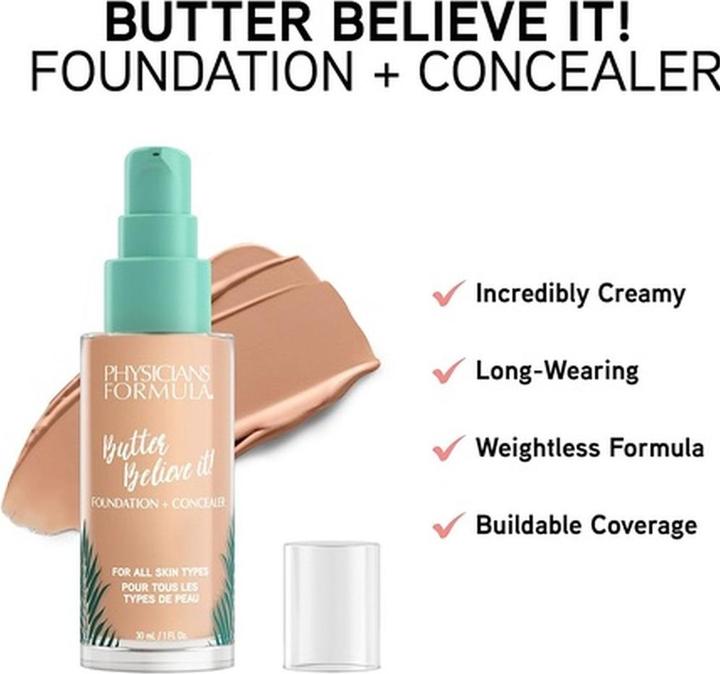 Produktbild Physicians Formula Butter Foundation & Concealer ealer 1711757E (Light)