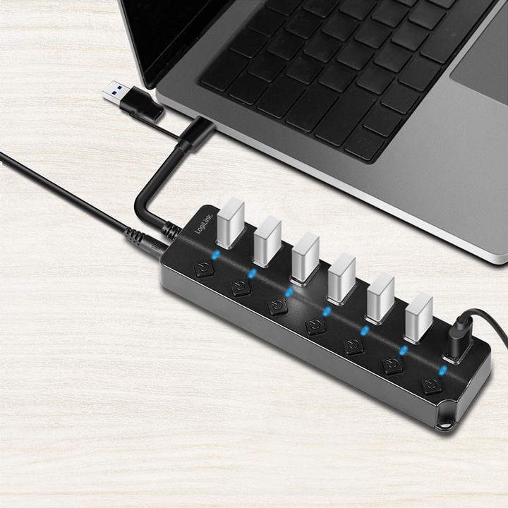 Produktbild LogiLink UA0420 (USB-C, 7 Ports)