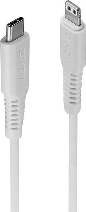 Produktbild Lindy 2m USB Typ C an Lightning Kabel, weiss USB Typ C Stecker an Lightning Stecker (2 m, USB 2.0)