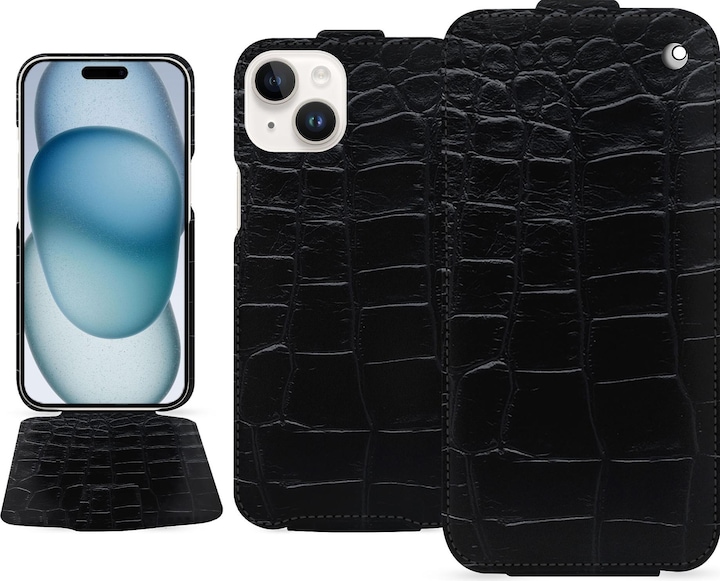 Actual product image Noreve Vertical leather shell (Apple iPhone 15)