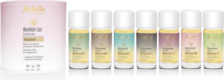Produktbild Farfalla Edelsteinöle Wohlfühlset (Körpercreme, Körpergel, Körperlotion, Körpermilch, 10 ml)