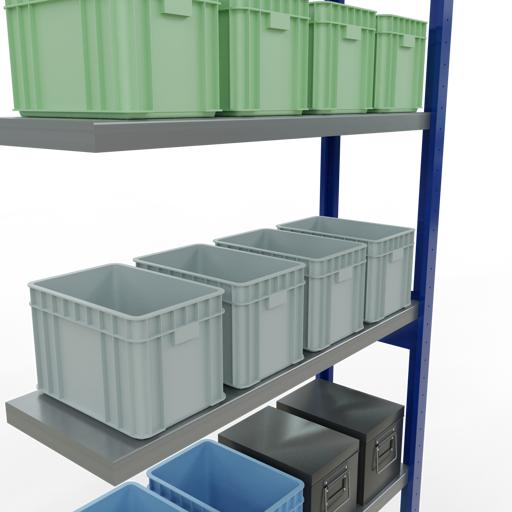 Immagine prodotto Schulte Lagertechnik MULTIplus250 sistema di alloggiamento aggiuntivo senza bulloni con bulloni di lunghezza