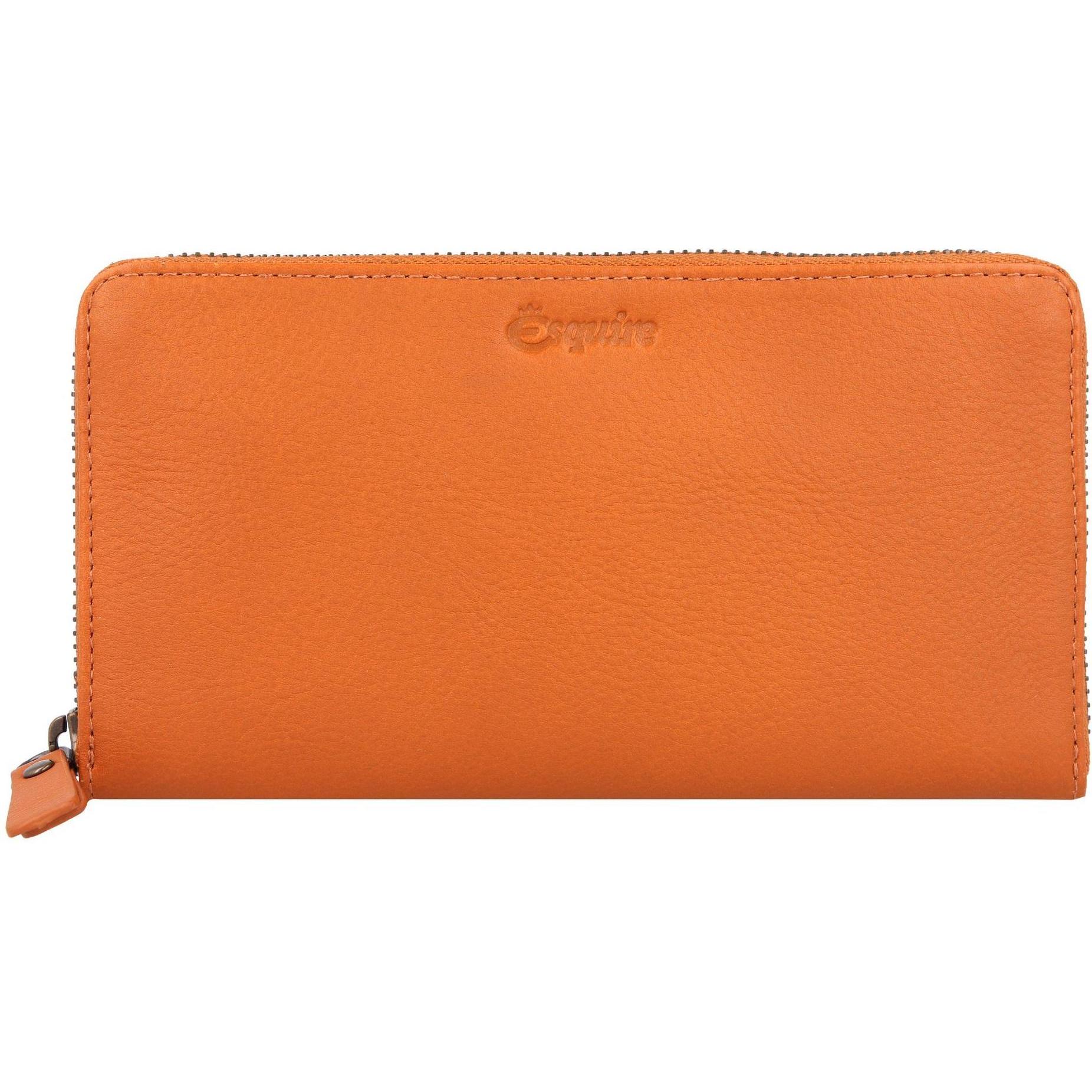 Esquire, Damen, Portemonnaie, Peru Geldbörse RFID Leder 19 cm, Braun