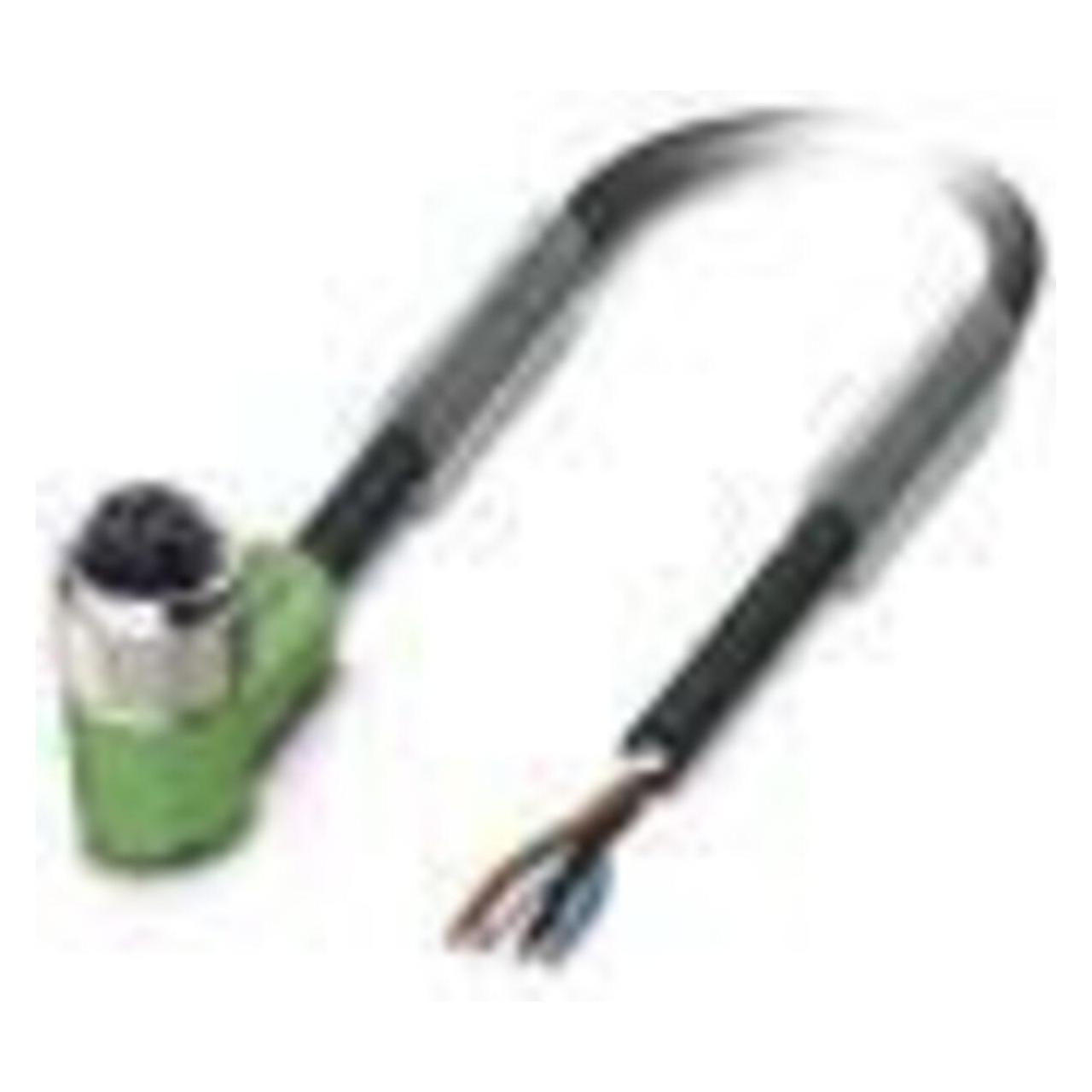 Phoenix Sensor-Aktor-Kabel M12 gew. 4p. 10m SAC-4p-10, Elektronikkabel + Stecker, Schwarz