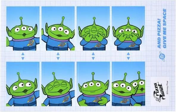 Produktbild Disney Little Green Men/Alien Fotoaufkleber