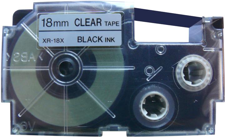 Produktbild Casio Schriftband XR (1.80 cm, Schwarz, Transparent)