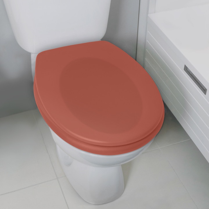 Produktbild spirella Toilettensitz Neela Terracotta matt