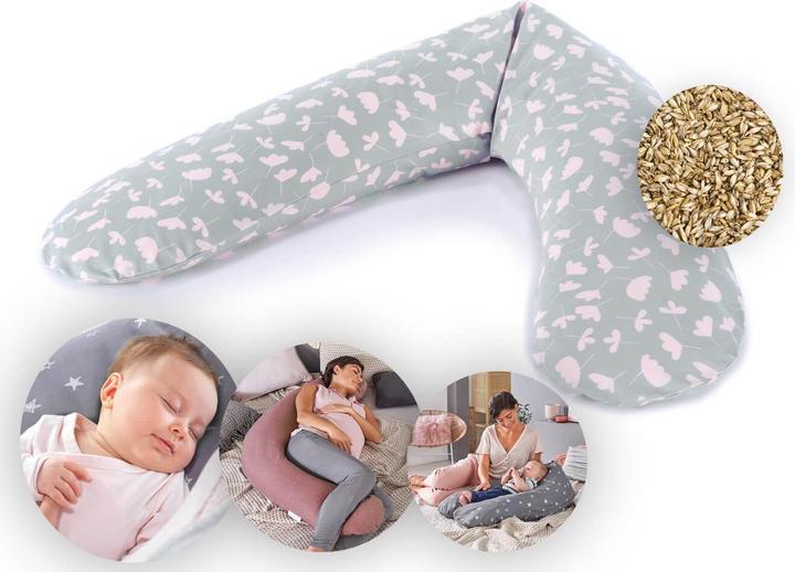 Actual product image Theraline Nursing Pillow "The Original" with Spelt Filling incl. Cover 190 cm (38 cm)