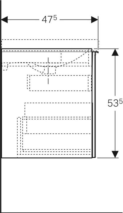 Produktbild Geberit 500.609.16.1 (59.5 x 47.5 x 53.5 cm)