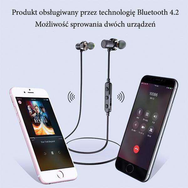 Immagine prodotto Awei słuchawki sportowe Bluetooth X670BL czarny/nero Doppio altoparlante dinamico (7 h, Senza fili)