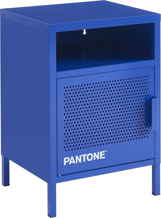 Actual product image Pantone Nachttisch Metall elektrisch blau 40cm (40 x 35 x 58 cm)
