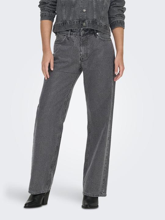 Actual product image Only ONLHUDSON Mittlere Taille Weiter Beinschnitt Jeans Jeans mit weitem Bein (W27/L30)