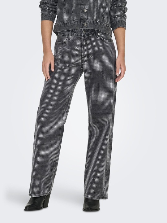 Image du produit Only ONLHUDSON Mittlere Taille Weiter Beinschnitt Jeans Jeans mit weitem Bein (W27/L30)