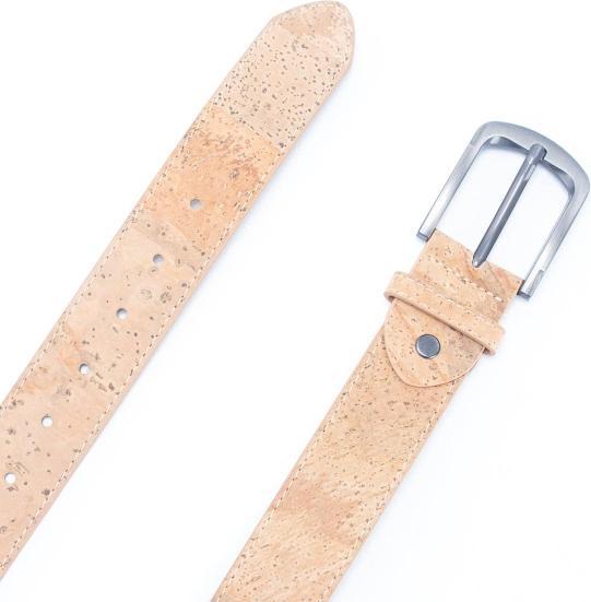 Image du produit MB Cork Herrengürtel aus Naturkork mit dicker schwarzer Metallschnalle 100cm (100)