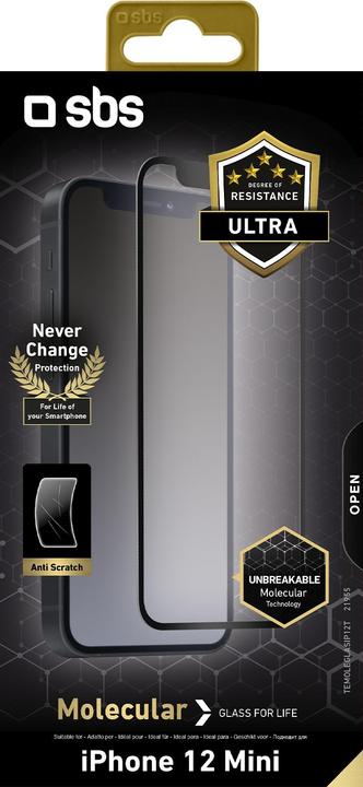 Image du produit SBS Verre moléculaire pour iPhone 12 Mini (1 pcs, Apple iPhone 12 mini)