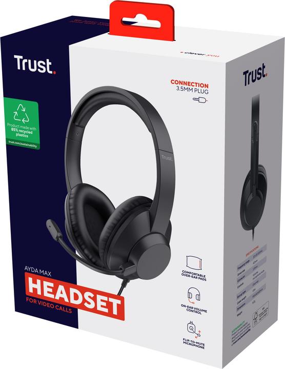 Produktbild Trust Ayda Max USB Stereo Headset (Kabelgebunden)