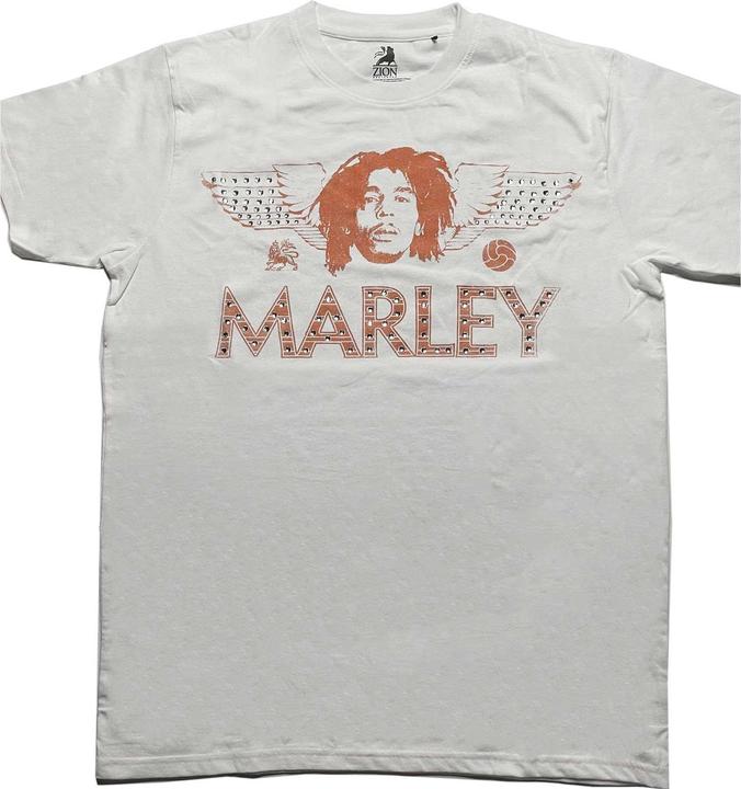 Immagine prodotto Bob Marley Maglietta unisex da adulto con ali impreziosite (XL)