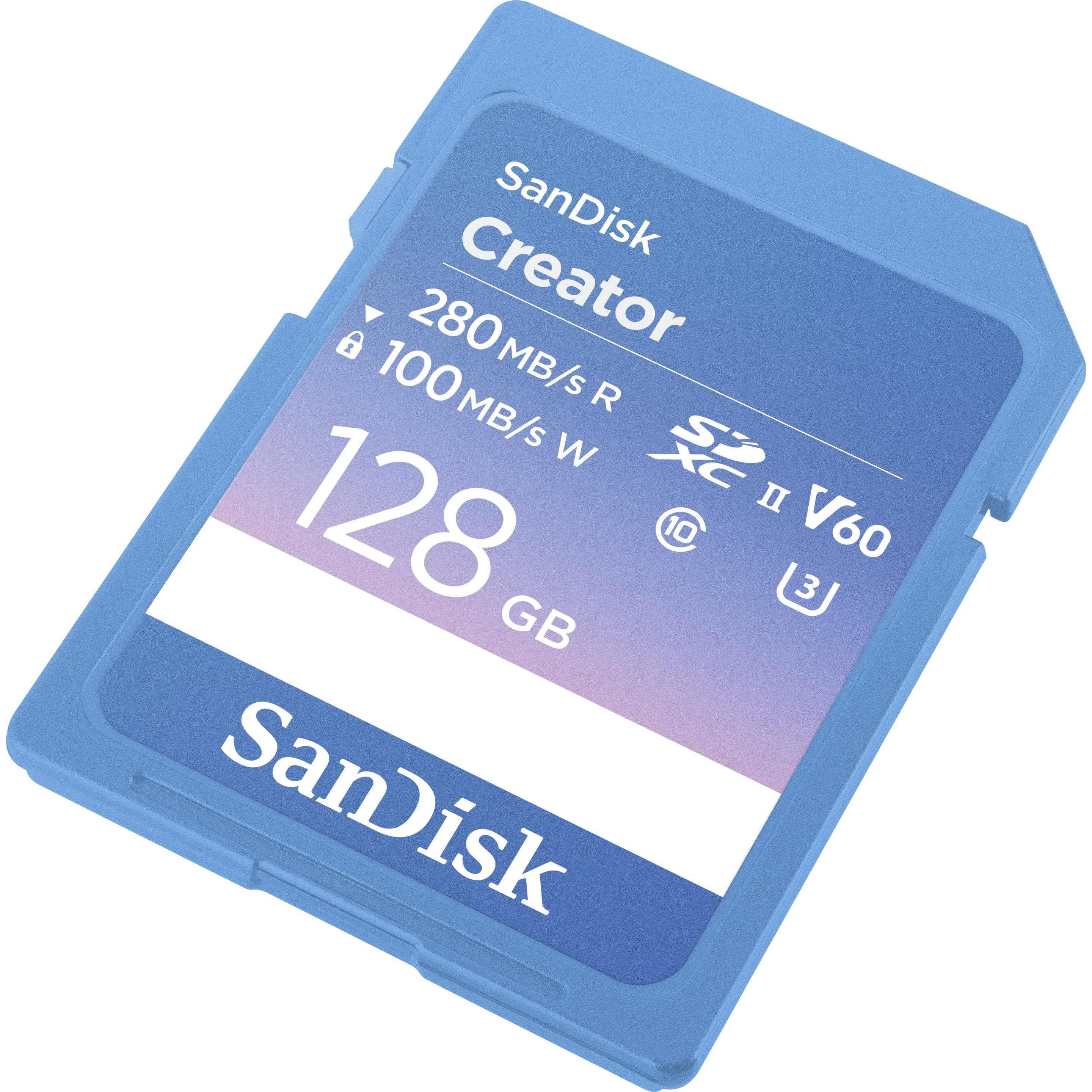 Thumbnail - SanDisk Creator SD UHS-II 128GB (128 GB, SDXC, U3, UHS-II), Speicherkarte