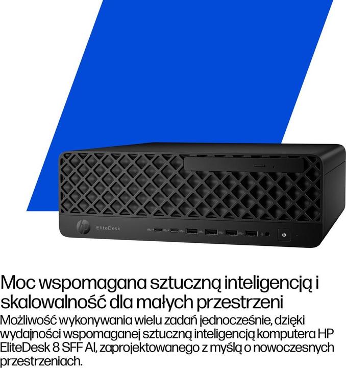 Actual product image HP EliteDesk 8 SFF G1i Desktop AI PC (1000 GB, 16 GB, Intel Core Ultra 7 265)