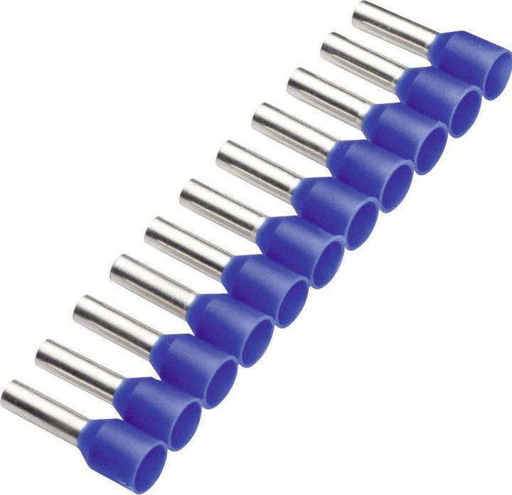 Cimco 187506 Aderendhülse 0.75 mm² Teilisoliert Blau 500 St.